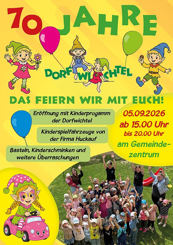 Flyer zum Kita-Jubiläum