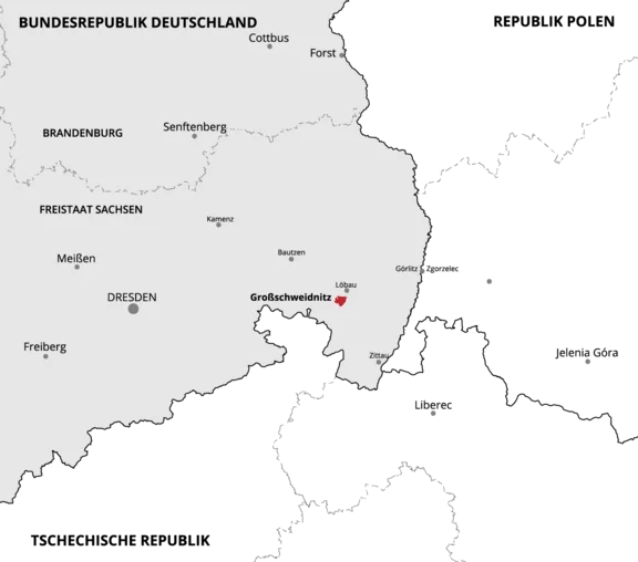 Karte Oberlausitz